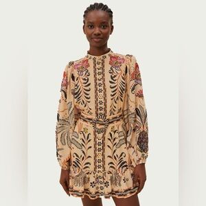 Farm Rio Classic Nature Sand Mini Dress